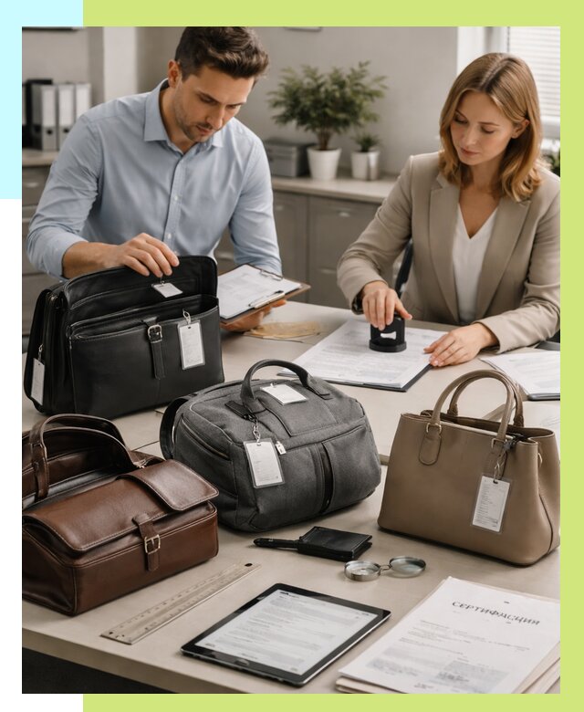 Сертификация сумок в Великих Луке от 7753 руб. | Алешин-Вкл