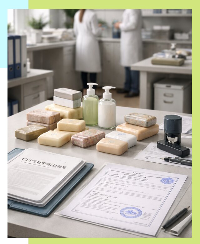 Сертификация мыла и сертификат на мыло в Великих Луке от 12404 | Алешин-Вкл
