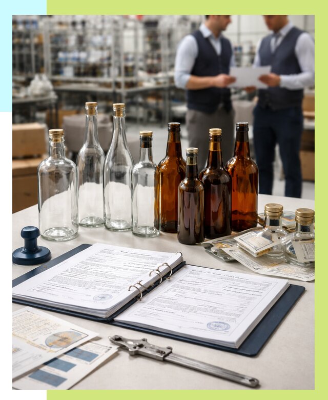 Сертификация стеклянных бутылок в Великих Луке от 25843 р. | Алешин-Вкл