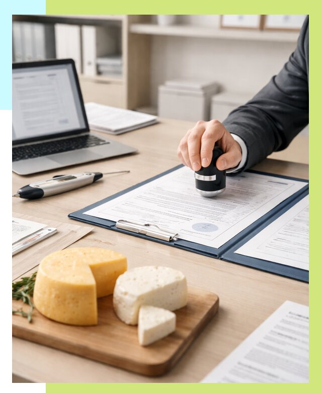 Сертификация сыров в Великих Луке от 15506 р | Сертификат на сыр Алешин-Вкл