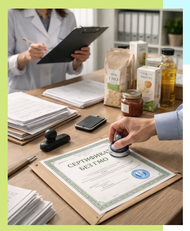 Получение сертификата Без ГМО для продукции в Великих Луке
