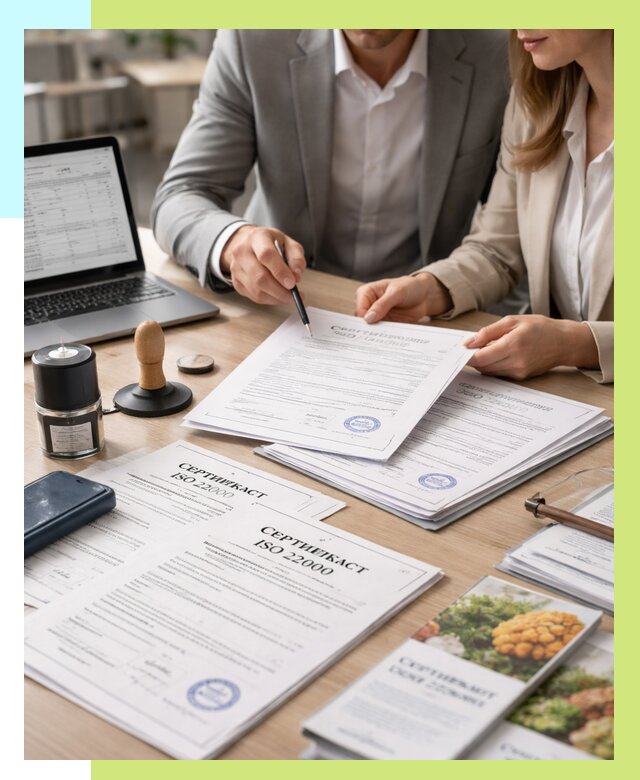 Сертификат ISO 22000 в Великих Луке от 41348 р. под ключ | Алешин-Вкл