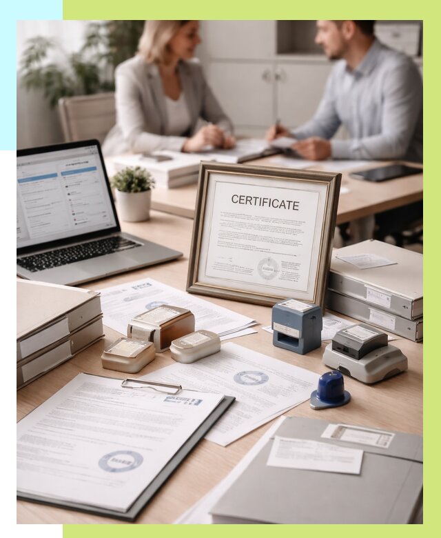 Сертификация компании в Великих Луке от 46517 р. | Алешин-Вкл — заказ